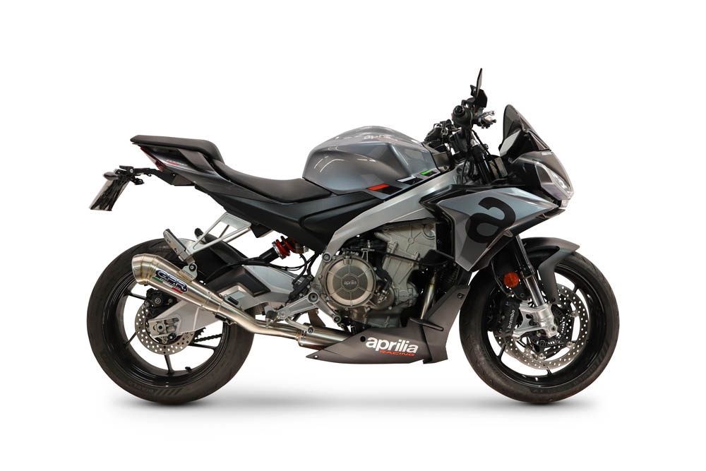 GPR escape compatible con Aprilia TUONO 660 2021-2024, Powercone Evo, Escape completo racing, incluyendo colector y db killer desmontable, sin homologación 