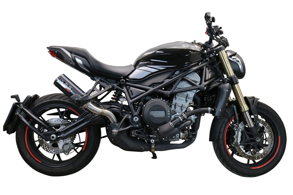 GPR escape compatible con  Benelli 752 S 2022-2024, M3 Poppy , Escape legal, homologado, silenciador con db killer desmontable y tubo de conexión específico 