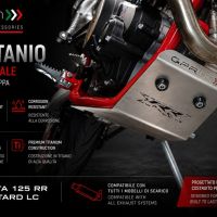 GPR TECH compatible con  Beta RR 125 4T Enduro LC 2021/2023 e5 Protección del motor en titanio 