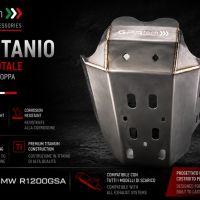 GPR TECH compatible con  Bmw R 1200 Gs 2010/2012 Protección del motor en titanio 