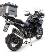 Baúl GPR TECH compatible con  Bmw R 1250 Gs 2021/2024 e5 Baúl Alpi-Tech en aluminio color plata con placa específica incluida Capacidad Litros 55