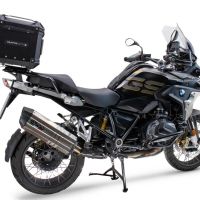 Baúl GPR TECH compatible con  Bmw R 1250 Gs 2019/2020 e4 Baúl Alpi-Tech en aluminio, color negro con placa específica incluida Capacidad Litros 35