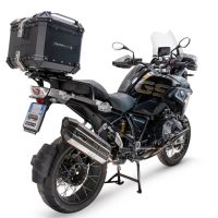 Baúl GPR TECH compatible con  Bmw R 1250 Gs 2021/2024 e5 Baúl Alpi-Tech en aluminio, color negro con placa específica incluida Capacidad Litros 45