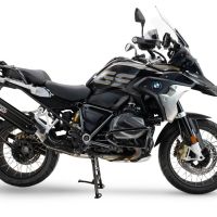 Escape compatible con Bmw R 1250 Gs -Adventure 2019-2020, Furore-X Titanio Nero, Escape legal, homologado, silenciador con db killer desmontable y tubo de conexión específico 