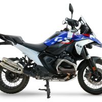 GPR escape compatible con  Bmw R 1300 GS 2024-2026, Deeptone Duplex, Par de terminales de escape homologados, con db killer extraíbles y tubos de conexión específicos 