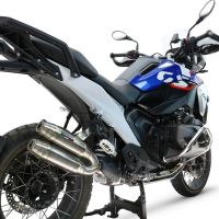GPR escape compatible con  Bmw R 1300 GS Adventure 2024-2026, Deeptone Duplex, Par de terminales de escape homologados, con db killer extraíbles y tubos de conexión específicos 