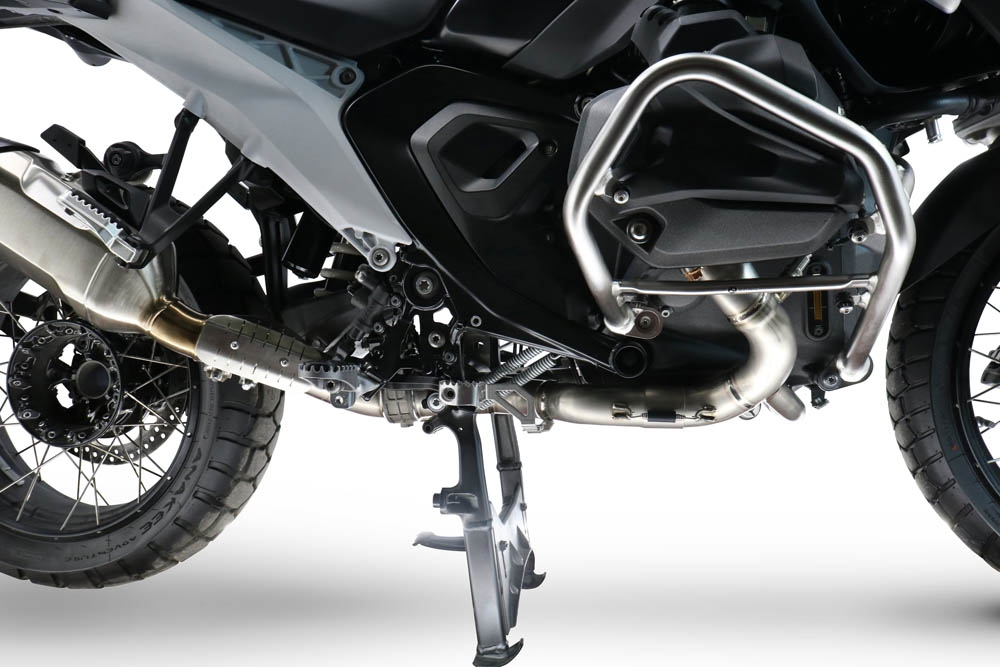 GPR escape compatible con  Bmw R 1300 GS Adventure 2024-2026, Decatalizzatore Full Titanium, Tubo supresor de catalizador 