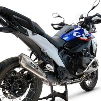 GPR escape compatible con  Bmw R 1300 GS 2024-2026, GP-Revo Titanium, Escape legal, homologado, silenciador con db killer desmontable y tubo de conexión específico 