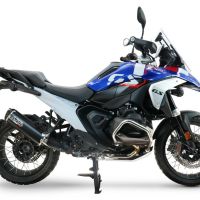 GPR escape compatible con  Bmw R 1300 GS 2024-2026, Hyper Dual Black Titanium, Escape legal, homologado, silenciador con db killer desmontable y tubo de conexión específico 