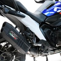 GPR escape compatible con  Bmw R 1300 GS Adventure 2024-2026, Hyper Sonic Black Titanium, Escape legal, homologado, silenciador con db killer desmontable y tubo de conexión específico 