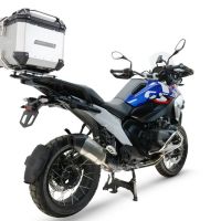Baúl GPR TECH compatible con  Bmw R 1300 GS 2024/2026 Baúl Alpi-Tech en aluminio color plata con placa específica para portaequipajes trasero incluida Capacidad Litros 35
