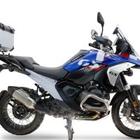 Baúl GPR TECH compatible con  Bmw R 1300 GS 2024/2026 Baúl Alpi-Tech en aluminio color plata con placa específica para portaequipajes trasero incluida Capacidad Litros 45