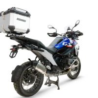 Baúl GPR TECH compatible con  Bmw R 1300 GS 2024/2026 Baúl Alpi-Tech en aluminio color plata con placa específica para portaequipajes trasero incluida Capacidad Litros 45