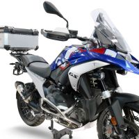 Baúl GPR TECH compatible con  Bmw R 1300 GS 2024/2026 Baúl Alpi-Tech en aluminio color plata con placa específica para portaequipajes trasero incluida Capacidad Litros 55