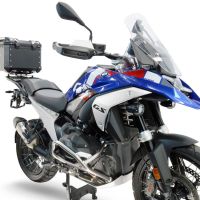 Baúl GPR TECH compatible con  Bmw R 1300 GS Adventure 2024/2026 Baúl Alpi-Tech en aluminio color plata con placa específica para portaequipajes trasero incluida Capacidad Litros 35