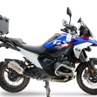 Baúl GPR TECH compatible con  Bmw R 1300 GS 2024/2026 Baúl Alpi-Tech en aluminio color plata con placa específica para portaequipajes trasero incluida Capacidad Litros 45