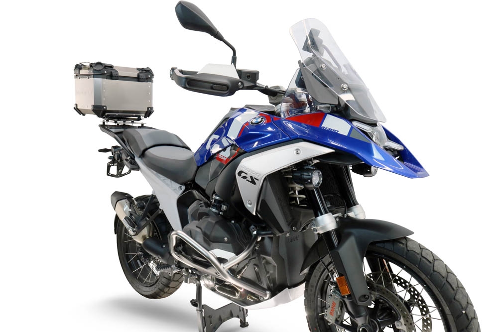  Bmw R 1300 GS Adventure 2024/2026 Baúl superior Top Case de Titanio color natural con placa específica incluida Capacidad Litros 35