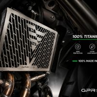 GPR TECH compatible con  Voge 500R 2021/2024 e5 Protector de radiador de titanio 