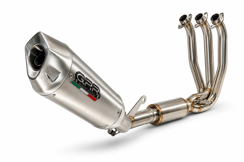 GPR escape compatible con Cf Moto 675SR-R 2024-2027, GP-Revo Titanium, Escape completo homologado y legal,con catalizador incluido db killer extraíble 