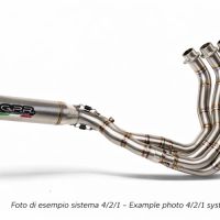GPR escape compatible con Honda Cbr 1000 RR 2017-2019, Deeptone Inox, Escape completo racing, incluyendo colector y db killer desmontable, sin homologación 