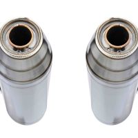 Escape compatible con Ducati 748 -S -SP -SPS -R -RS 1995-2002, Deeptone Inox, Escape semi-completo homologado,con par de terminales con db killer extraible 