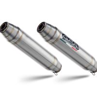 Escape compatible con Buell Xb 12 2003-2007, Deeptone Inox, Par de terminales de escape homologados, con db killer extraíbles y tubos de conexión específicos 