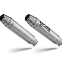 Escape compatible con Aprilia Dorsoduro 750 2008-2016, Deeptone Inox, Doble escape racing, con tubos de conexión, artículo sin homologación 