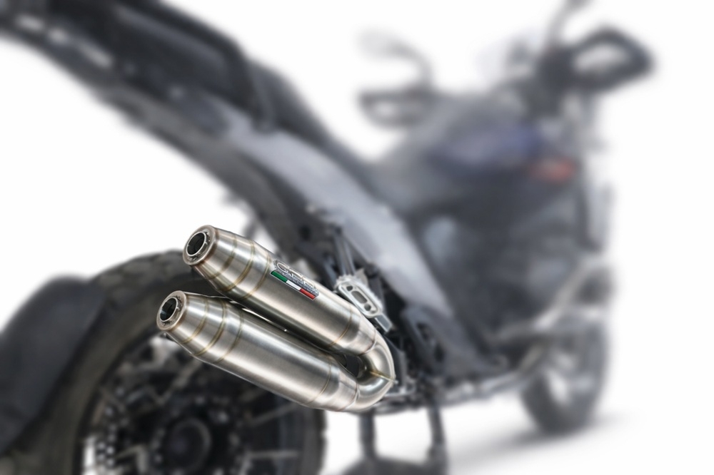 GPR escape compatible con Ducati Multistrada V4 - V4S 2025-2026, Deeptone Duplex, Par de terminales de escape homologados, con db killer extraíbles y tubos de conexión específicos 