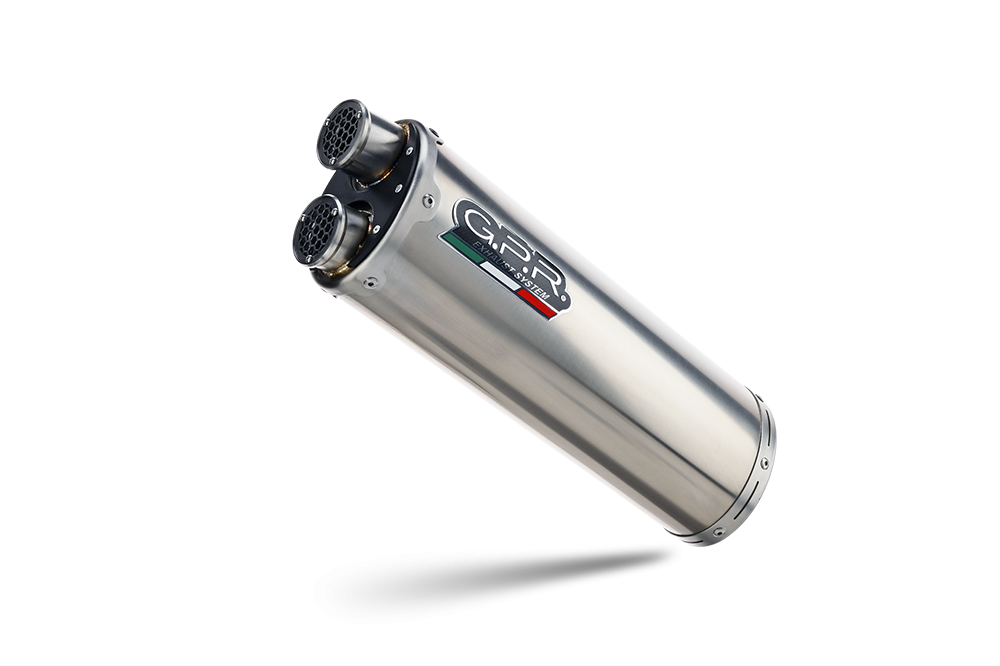 Escape compatible con Cf Moto 800 Mt Sport 2022-2024, Dual Inox, Escape legal, homologado, silenciador con db killer desmontable y tubo de conexión específico 