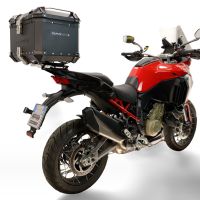 Baúl GPR TECH compatible con  Ducati Multistrada V4 - V4S 2025/2026 Baúl Alpi-Tech en aluminio, color negro con placa específica incluida Capacidad Litros 35