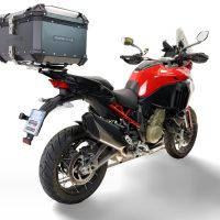 Baúl GPR TECH compatible con  Ducati Multistrada V4 - V4S 2025/2026 Baúl Alpi-Tech en aluminio, color negro con placa específica incluida Capacidad Litros 55