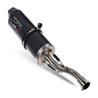 Escape compatible con Aprilia Rx 125 2018-2020, Furore Evo4 Nero, Escape legal, homologado, silenciador con db killer desmontable y tubo de conexión específico 