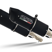 Escape compatible con Kawasaki Zzr 600 2002-2006, Furore Nero, Par de terminales de escape homologados, con db killer extraíbles y tubos de conexión específicos 