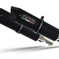 Escape compatible con Suzuki Gsx 1400 2001-2007, Furore Nero, Par de terminales de escape homologados, con db killer extraíbles y tubos de conexión específicos 