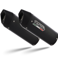 Escape compatible con Royal Enfield Interceptor 650 2019-2020, Furore Evo4 Nero, Escape doble, no legal para los países miembros de la UE, incluidos los db killers extraíbles y los tubos de unión 