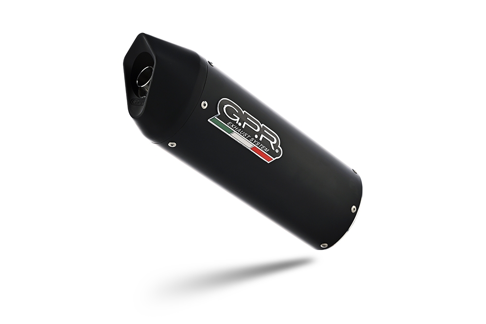 Escape compatible con Fantic Motor XEF 125 2025-2026, Furore Nero, Escape legal, homologado, silenciador con db killer desmontable y tubo de conexión 