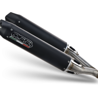 Escape compatible con Suzuki B-King 1300 2007-2010, Furore Nero, Par de terminales de escape homologados, con db killer extraíbles y tubos de conexión específicos 