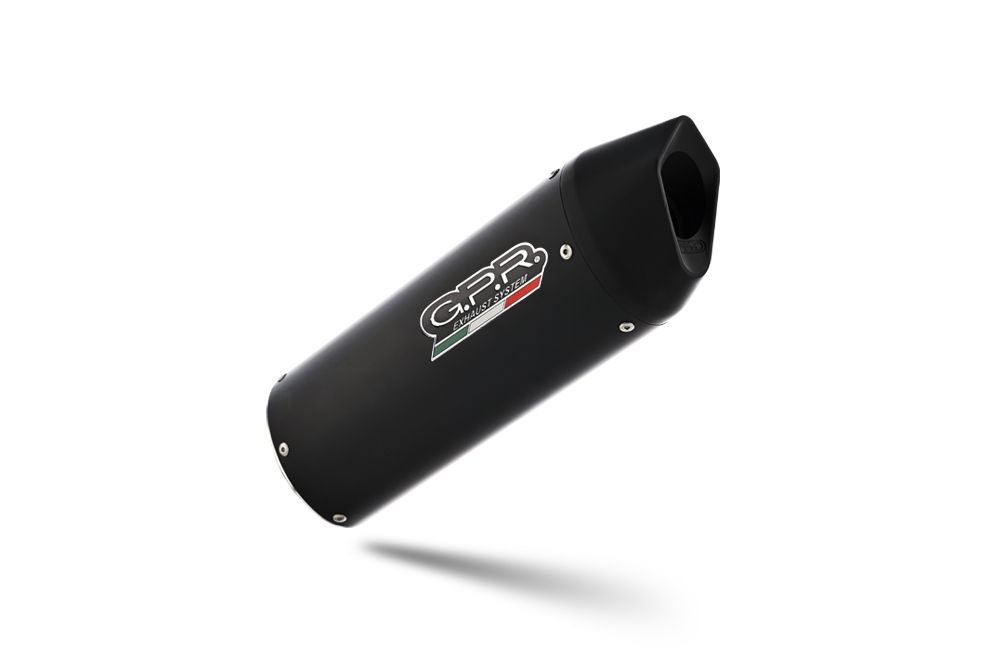 Escape compatible con Moto Guzzi V85 TT 2021-2024, Furore Nero, Escape racing, silenciador con tubo de conexion, articulo sin homologacion 