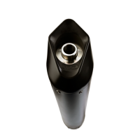 Escape compatible con Kymco Agility 125 R12 2007-2013, Furore Nero, Escape completo racing, incluyendo colector y db killer desmontable, sin homologación 