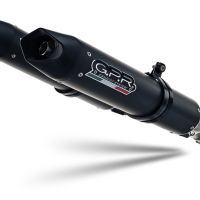 Escape compatible con Aprilia Dorsoduro 750 2008-2016, Furore Nero, Par de terminales de escape homologados, con db killer extraíbles y tubos de conexión específicos 