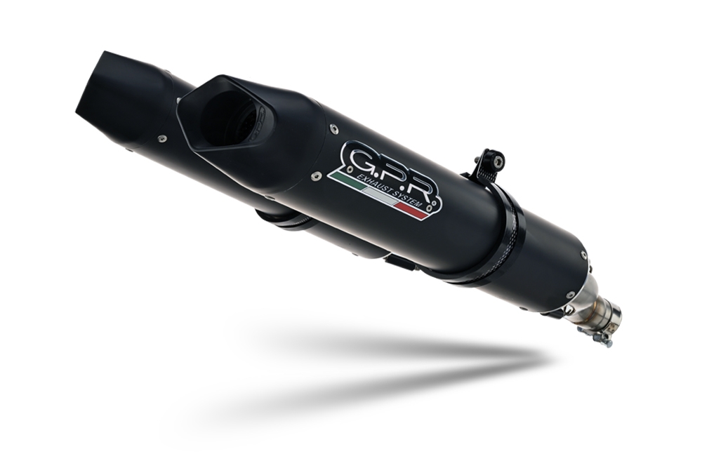 Escape compatible con Aprilia Dorsoduro 750 2008-2016, Furore Nero, Doble escape racing, con tubos de conexión, artículo sin homologación 