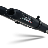 Escape compatible con Aprilia Dorsoduro 750 2008-2016, Furore Nero, Doble escape racing, con tubos de conexión, artículo sin homologación 
