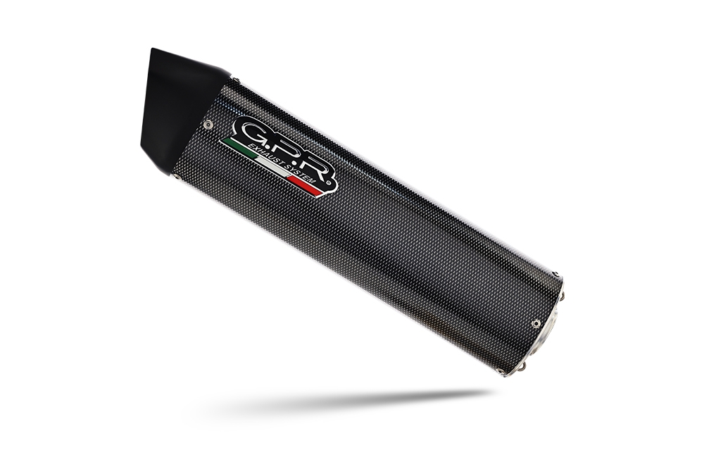 Escape compatible con Hyosung Comet 650 Gt - R 2004-2016, Furore Poppy, Silenciador de escape, homologado, montaje con brida específica (bolt-on), con db killer extraíble 