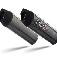 Escape compatible con Bmw K 1600 Gt 2010-2016, Furore Poppy, Par de terminales de escape homologados, con db killer extraíbles y tubos de conexión específicos 