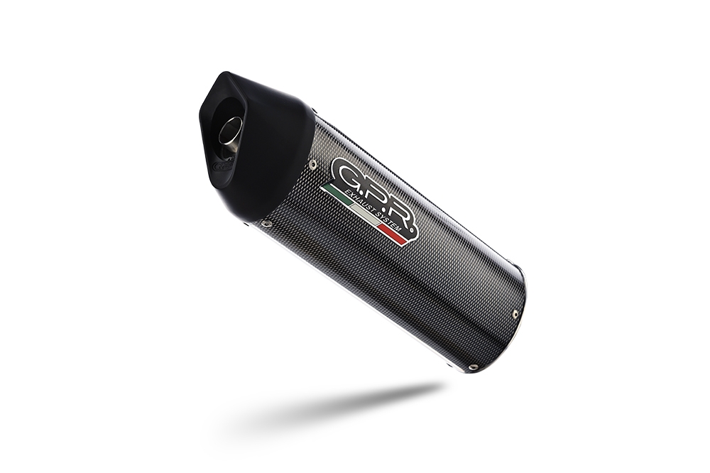 Escape compatible con Hyosung Comet 650 Gt - R 2004-2016, Furore Poppy, Silenciador de escape, homologado, montaje con brida específica (bolt-on), con db killer extraíble 
