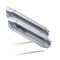 GPR escape compatible con  Suzuki Gsx 1400  2001-2007, Furore-X Inox, Par de terminales de escape homologados, con db killer extraíbles y tubos de conexión específicos 