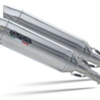 GPR escape compatible con  Suzuki Gsx 1400  2001-2007, Furore-X Inox, Par de terminales de escape homologados, con db killer extraíbles y tubos de conexión específicos 