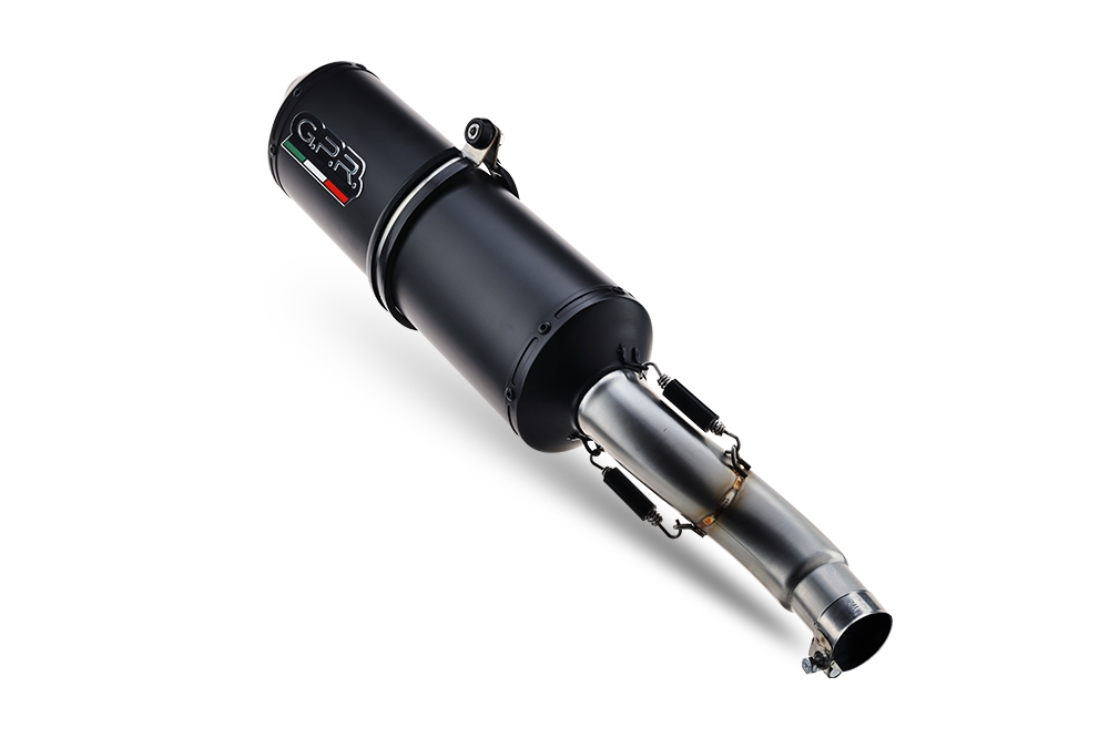 Escape compatible con Royal Enfield Scram 411 2022-2024, Ghisa , Escape legal, homologado, silenciador con db killer desmontable y tubo de conexión 
