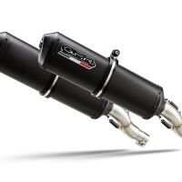 Escape compatible con Yamaha Bt Bulldog 1100 2002-2007, Ghisa , Par de terminales de escape homologados, con db killer extraíbles y tubos de conexión específicos 