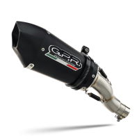 Escape compatible con Yamaha Yzf R1-R1-M 2020-2025, GP Evo4 Black Titanium, Escape legal, homologado, silenciador con db killer desmontable y tubo de conexión específico 